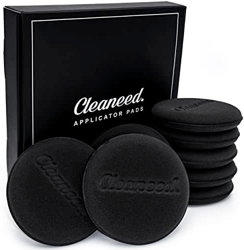 Cleaneed Premium Applikator Pads [8 STÜCK] - Extra weich und Lackschonend | Universal Einsatzbar, Ideal zur Auto Politur und Wachs, Lederpflege, Innenraum Schwamm, Polierpad, Appli