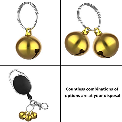 24 Sets of Cat Bells for Cat and Dog Collar Pendant Pet Bell Pet Pendant Accessories (Mixed Color) - Thumbnail 6