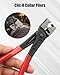 4Pcs Electrical Disconnect Pliers for Cars, Automotive Electrical Connector Removal Tool with 18Pcs Terminal Pin Removal Tool, Connector Separator and Hose Clamp Pliers in Storage Box