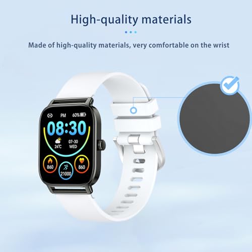 Correa para reloj Paukila P91 de silicona blanca miniatura 3