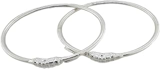 Sahiba Gems 925 Silver (Pure Chandi) Baby Plain Pipe Kada Bangle for Babies (Up to 2 Years) – Light Weight 7.500 Grams Price In India