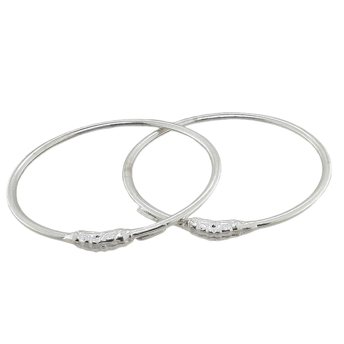 Sahiba Gems 925 Silver (Pure Chandi) Baby Plain Pipe Kada Bangle for Babies (Up to 2 Years) – Light Weight 7.500 Grams - Review, Price and Buying Guide