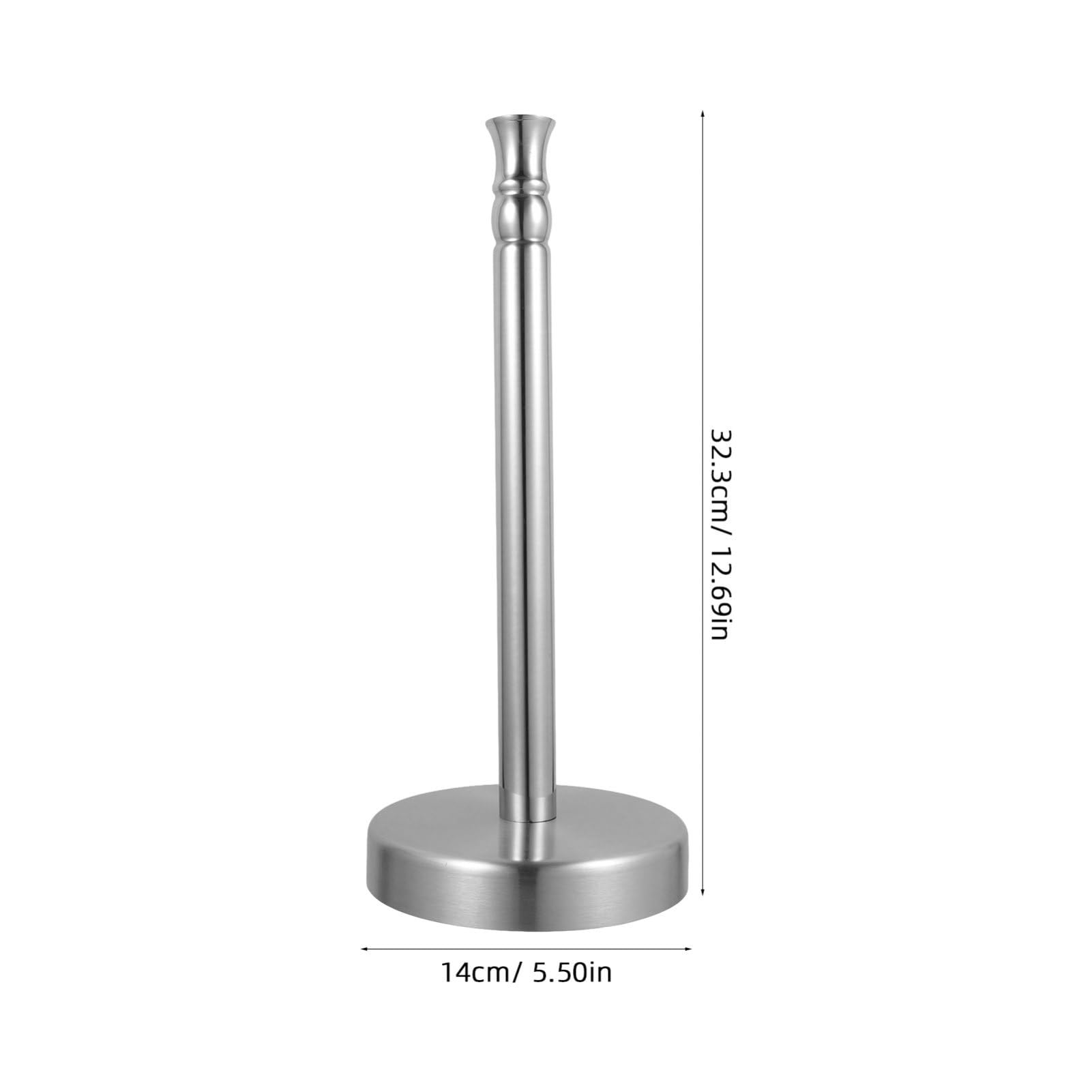 SOLUSTRE 2 Pezzi Porta Pezzi da Cucina in Acciaio Inossidabile, Design Verticale per Asciugatutto e Pellicola, Salvaspazio per Piano Cucina