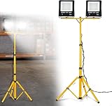 FIVMEN Baustrahler 2x100W 8500LM LED Strahler Arbeitsleuchte