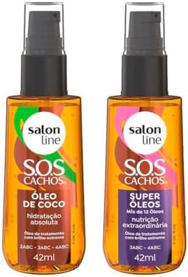 Salon Line, SOS Cachos, Kit com Super Óleos e Óleo de Coco, Produ...
