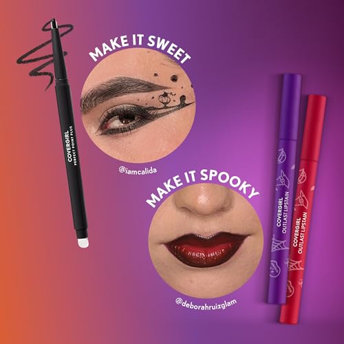 Covergirl Outlast Lipstain, 96 Spooky Bat, Smooth Application, Precise Pen-Like Tip, Transfer-Proof, Satin Stained Finish, Vegan Formula, 0.06oz - image 5