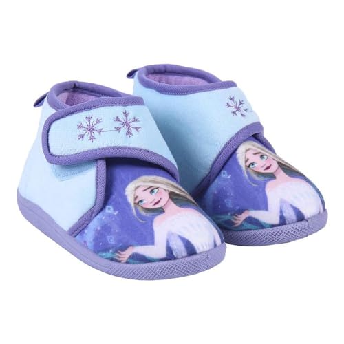 CERDÁ LIFE'S LITTLE MOMENTS, Zapatillas para Casa Tipo Bota de Frozen-Licencia Oficial Disney, Lila, 25 EU