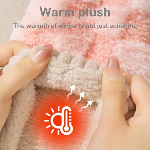 Fashion Cotton Slippers Ladies Warm Plush House Slippers Indoor Winter Plaid Slippers Fuzzy Slippers for Men and Women4
