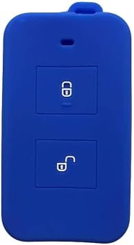 for BYD e2 e3 e9 e1 e6 e5 Silicone Key Shell Case Auto Remote Key Cover Car Key Fob Cases (Blue)