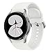 Samsung Galaxy Watch4, Runde Bluetooth Smartwatch, Wear OS, Fitnessuhr, Fitness-Tracker, 44 mm, Silver (Deutche Version)