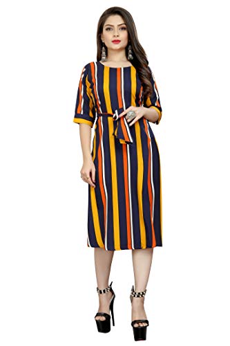 Image of AA Creation Women's Fit And Flare Knee Length Dress