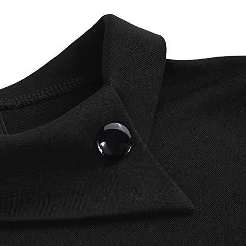 HOMEYEE B574 Vintage Revers Geplooide Bodycon Business Potloodjurk voor dames - Image 5