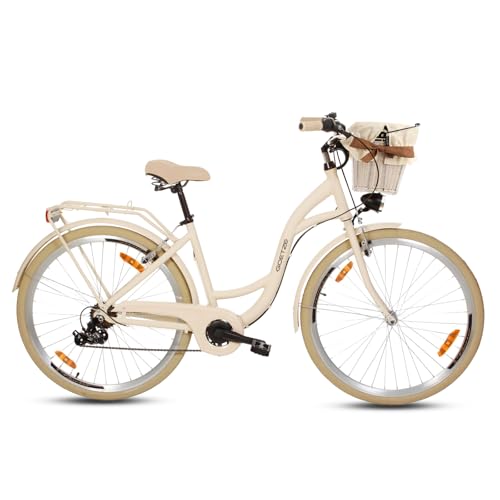 Goetze Mood 28 Zoll Damen Citybike, 18 Zoll Tiefeinsteiger Aluminiumrahmen,...