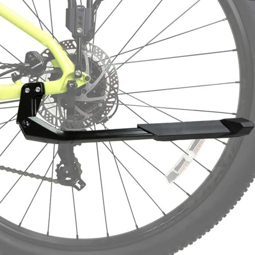 Image of BV Bike Kickstand - Mountain Bike Kick Stand for 24-29 inch Bicycles - Adjustable Length, Non-Slip Sole, Aluminum Alloy Material - Black Bicycle Kickstand
