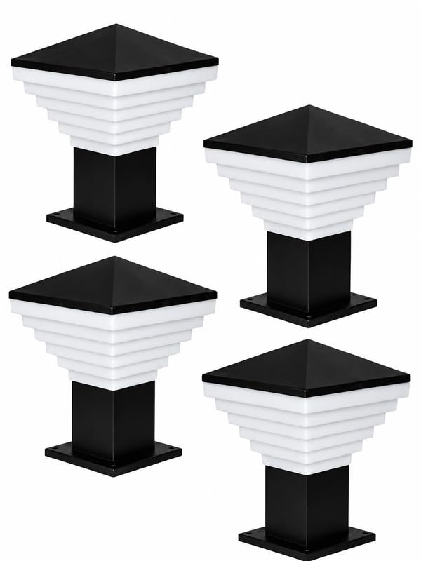 R.K PRIME Main Gate Light with Waterproof Design for Home Entrance & Outdoor Decor - Enhance Your Garden, gate with Fancy Modern Lamps (Pack of 4)-image-24