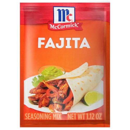 Mccormick Fajita Seasoning Mix, For Restaurant-Style Fajitas At Home, Chicken Fajitas, Steak Fajitas, Shrimp Fajitas, Veggie Fajitas, 1.12 Oz