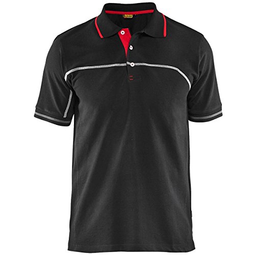 Blakläder Polo-Shirt, 1 Stück, S, schwarz / rot, 338910509956S