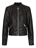 Taschen : Seitentaschen VERO MODA Damen Vmkhloefavo 22 Short Coated Jacket Noos Regenjacke kurz, Schwarz, L EU