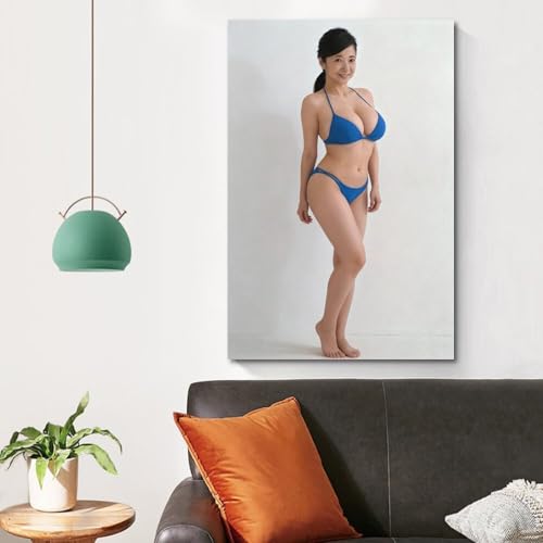 宮崎美子かわいいポスターモダン スタイル ベッドルーム装飾ホーム アート作品壁画キャンバス24x36inch(60x90cm) [4]