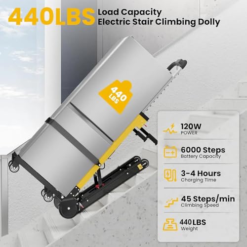 Carretilla eléctrica para escaleras, carga 200kg, plegable miniatura 3