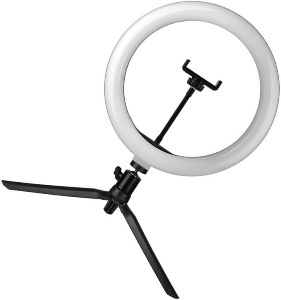 Angoily Makeup Phone Stand Phone Tripod Light Fill Light Holder Selfie Stand Black