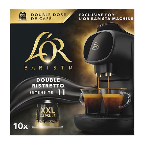 L’OR BARISTA Double Ristretto XXL Aluminium Medium Roast Coffee Capsules (5 X 10 Pods) Intensity 11