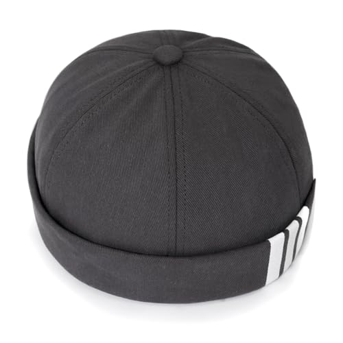Image of Dome Brimless Hats for Women Men Beanie Docker Cap Sailor Skull Cap