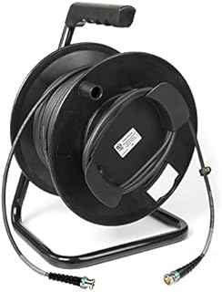 Emelec VíasCom R-SDI-3006N/070-70m Video Cable 3G-SDI 6G-SDI (0.8/3.75/6.0) Mounted on BNC 4K UHD Cable Holder - Unifilar - Black - Flexible PVC