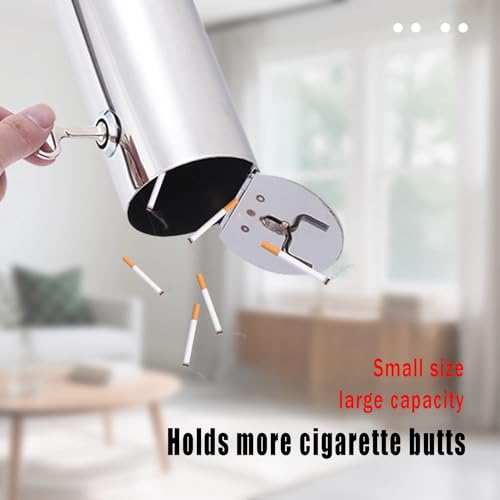 Cendrier extérieur acier inoxydable design de haute qualité avec clé