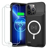 Battery Case for iPhone 13 Pro Max, Newest 10800mAh Portable Protective Charging Case with Wireless