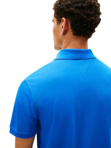 Image of Tommy Hilfiger Mens Short Sleeve Cotton Pique Polo Shirt in Regular Fit