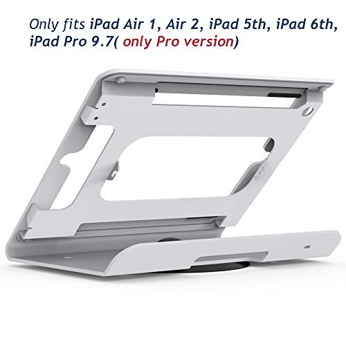 Beelta Kiosk Ipad Stand - 360 Swivel Base,Ipad Retail Stand For Ipad Air 1,Air 2,Pro 9.7,Ipad 5Th,Ipad 6Th, Metal, White, Bsc102W #TOP2