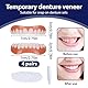 IKOPFLN 4 Pairs Provisorischer zahnersatz veneers zähne zum aufstecken Zahnersatz-Set,zahnersatz zum aufstecken,Vollmund, falsche Zähne, Zahnersatz oben und unten, Prothesen-Reline-Set