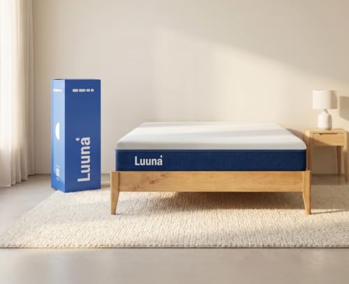 Luuna Colchão Casal Blue 20cm, 3 espumas Média-Firme Ortopédico, 10 Anos