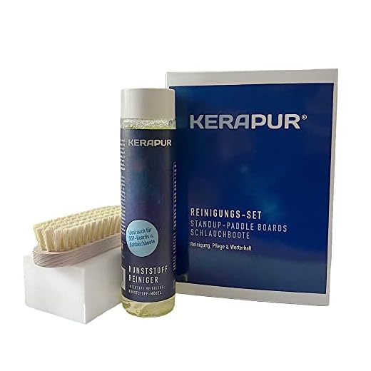 KERAPUR Reinigungs Set für Stand up Paddle Boards SUP und Schlauchboote 250 ml Bürste Schwamm von LCK KERALUX