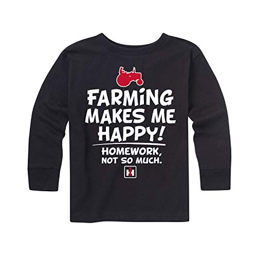 Farming Makes Me Happy - CASE IH Youth Long Sleeve T-Shirt