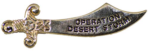 OPERATION DESERT STORM SWORD LAPEL PIN OR HAT PIN - Size 1-3/4