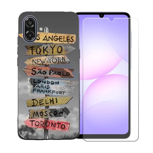 CongJiaLingXi�P�[�X�K�p�� Samsung Galaxy A07 5G (6.7") + �������ꂽ�K���X�X�N���[���v���e�N�^�[�A�_��ȃV���R�[���V�F���o���p�[TPU�ی�J�o�[�̂���,BST17