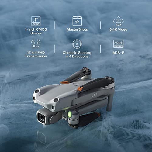 Dji Air 2S - Drone Quadcopter Uav With 3-Axis Gimbal Camera, 5.4K Video, 1-Inch Cmos Sensor, 4 Directions Of Obstacle Sensing, 31-Min Flight Time, Max 7.5-Mile Video Transmission, Mastershots, Gray (Renewed) #TOP2