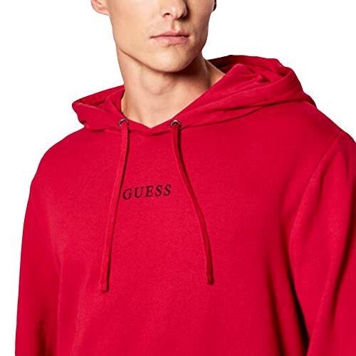 GUESS felpa uomo con cappuccio orlo e polsini