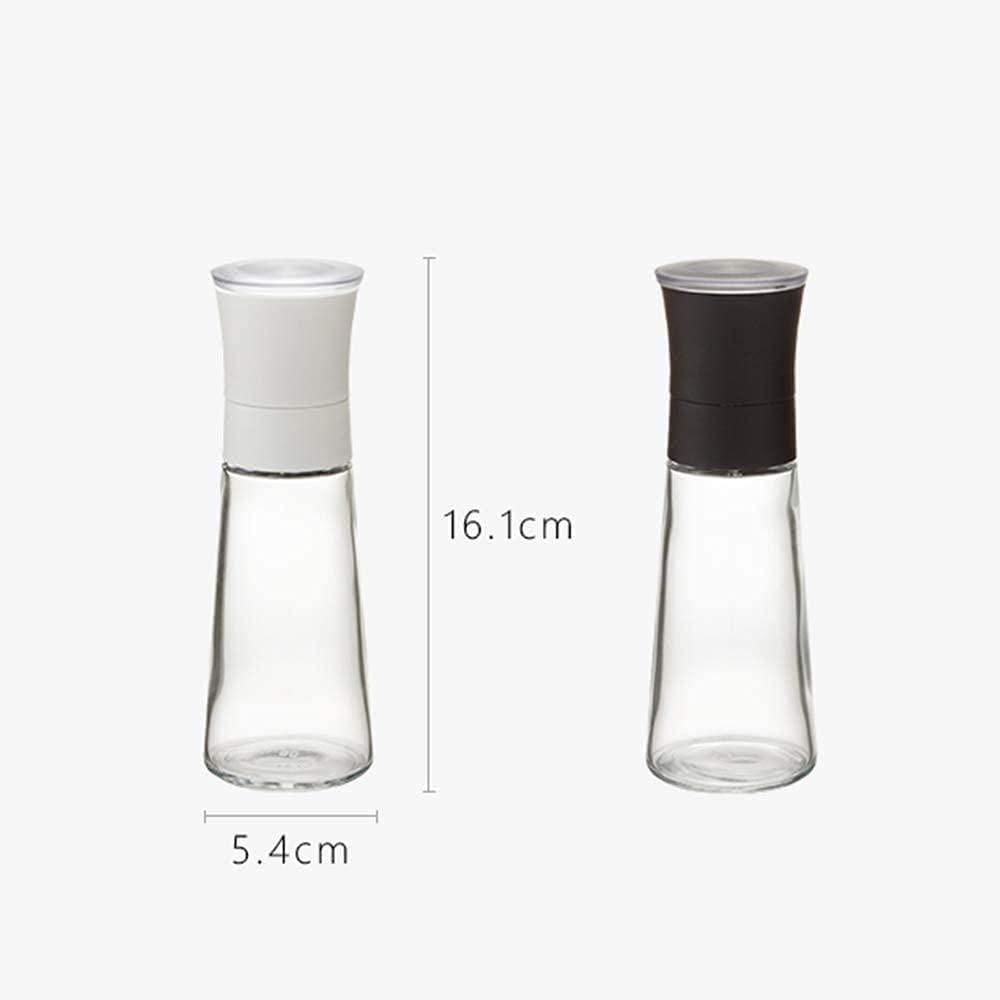 SKUZA Macina Sale e Pepe, Set macina Pepe Macina Sale e Pepe-Macina Pepe in Ceramica-Macina Sale Nero Macina Sale e Pepe (Nero) (Color : Black And White)