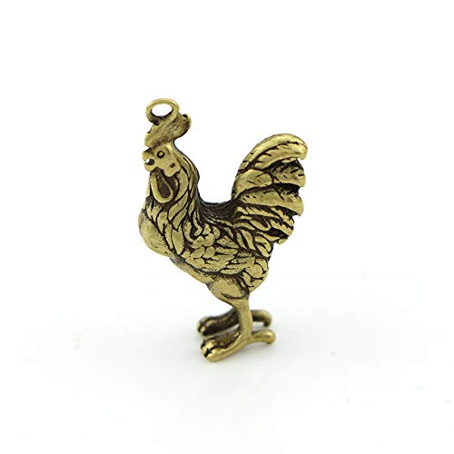 Ornement petit poulet en laiton pendentif en cuivre feng shui maison