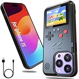 DOCOBOLO Gameboy Phone Case for iPhone 15,36 Retro Classic Video Games,Protective Cover Self-Powered, Christmas Birthday Gift(Black)