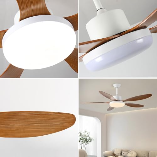 Ventilateur de plafond LED 48W intensité variable et télécommande intelligente