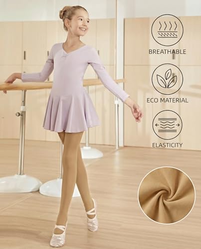 Image of leg elegant Ballet Footed Dance Tights for Toddler and Kids Girls 50D