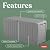 Keter Marvel Plus 71 Gallon Resin Outdoor Storage Box for Patio Furniture Cushions, Throw Pillows, Garden Tools and Pool Floats, Light Grey