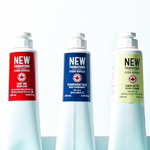 Tri-Art New Foundations - Pintura acrílica (color: Gesso) | Color acrílico adecuado para su uso en lienzo, papel o madera | Secado rápido, resistente a la luz y resistente al agua (tamaño: 500 ml)
