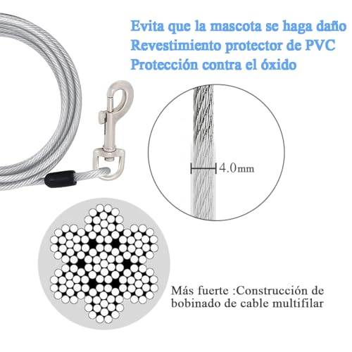 Correa para perro de metal 8 Imagen adicional