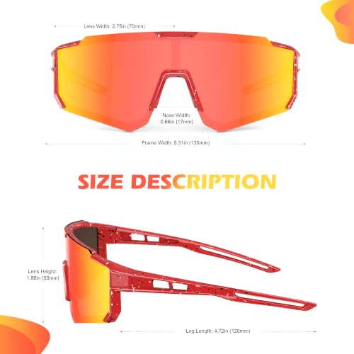 Image of Fanshen Youth Baseball Sunglasses for Kids - Polarized Sunglasses Softball Cycling for Boys Girls Ages 3-12 UV Protection