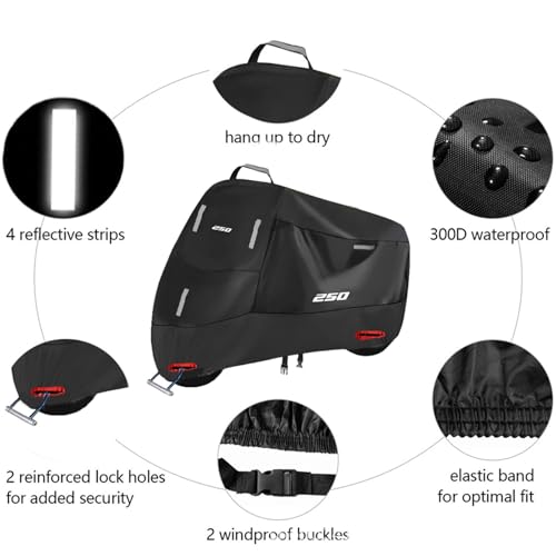 Housse de moto imperméable CRF250F anti-poussière bâche UV - 4
